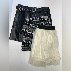 Women’s Mini Skirts (Set of 3), Small, Forever 21, Bethany Mota, American Rag